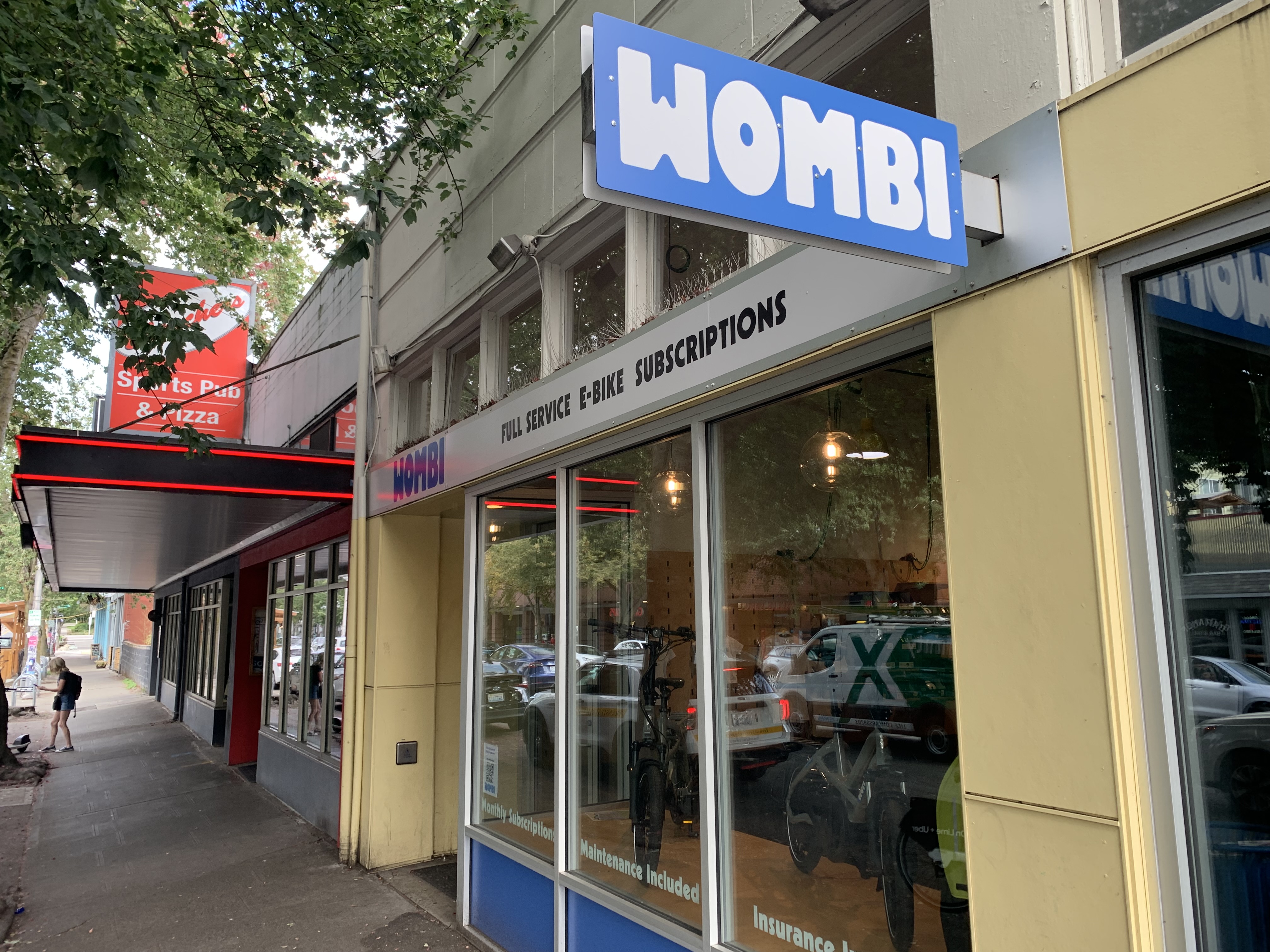 Wombi storefront in Seattle's Greenwood neighborhood